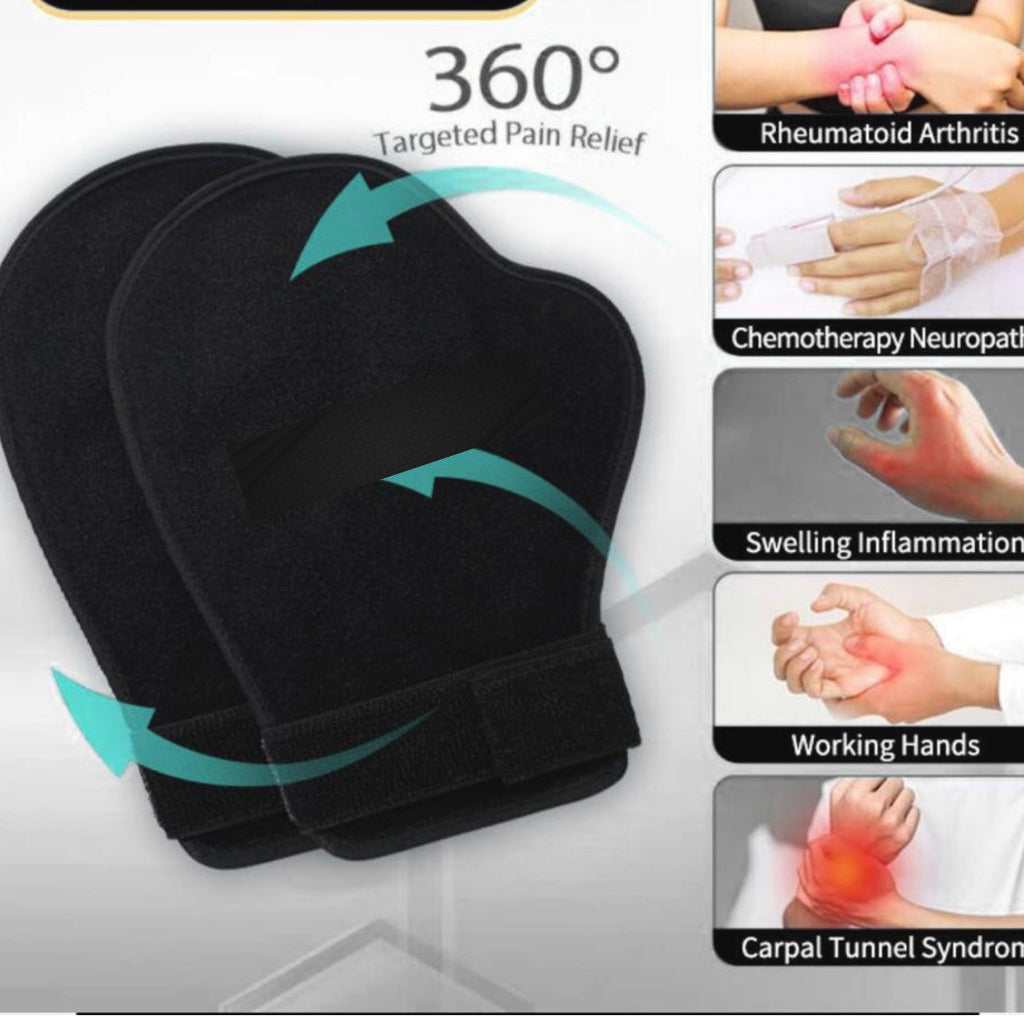 Wrist Support Hand Hot Cold Gel Pack Mitten Reusable Ice pack for Carpal Tunnel Syndrome Eczema & Arthritis Pain Relief