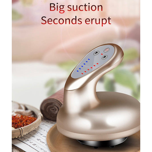 Electric Body Massage Tool, Palm-powered Gua Sha Cupping Massager, Compact and Portable, Detoxifying, Pain and Fatigue