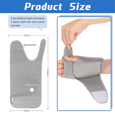 Adjustable Wrist Brace Guard Durable Steel Wrist Splint Support Strap Carpal Tunnel Tendonitis Stabilizer Arthritis Pain