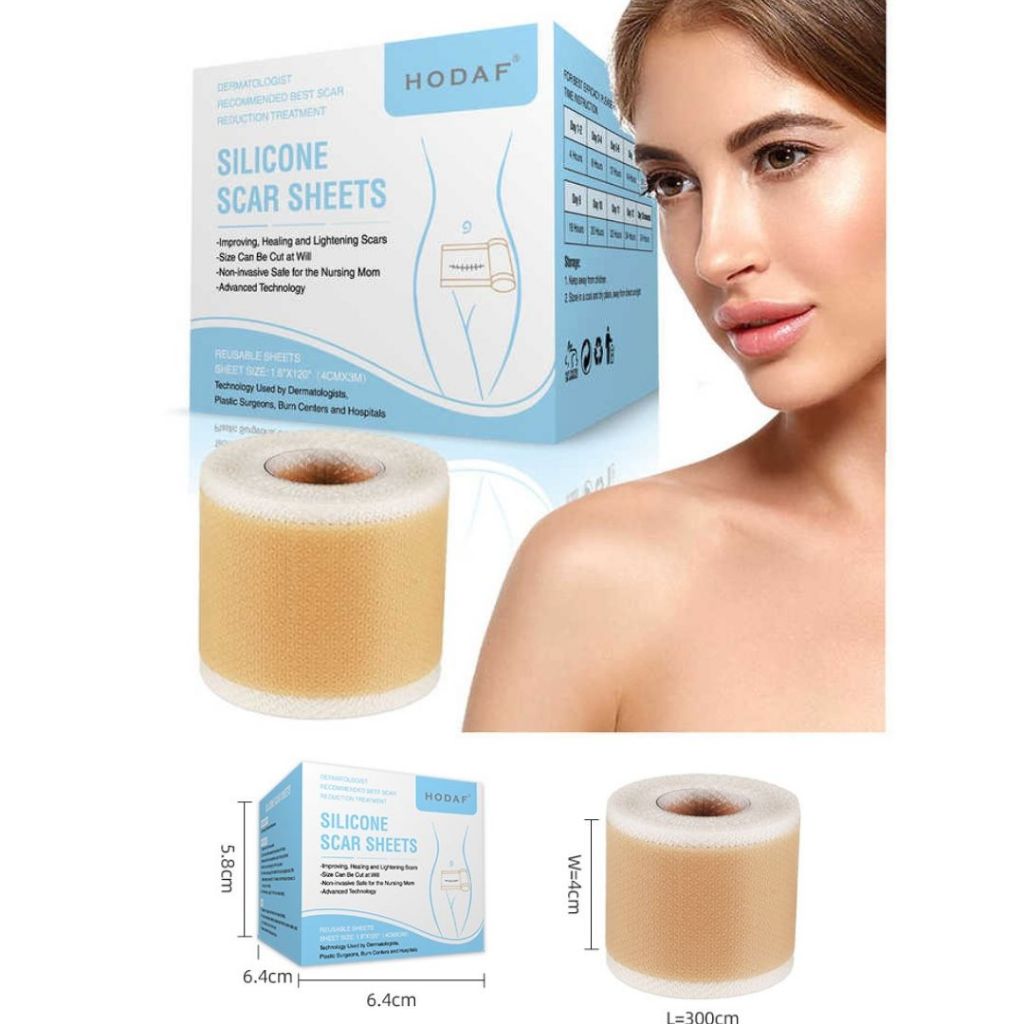 Reusable Silicone Scar Treatment Strips - Professional Quality Scar Reduction Tape for Surgical, C-Section & Injury Scar