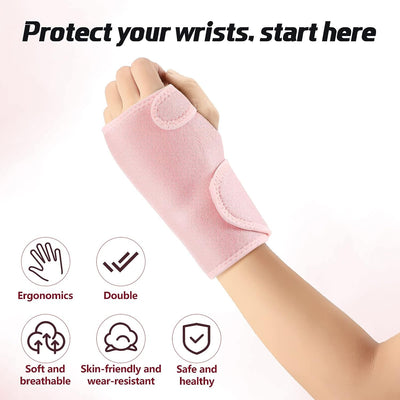 Adjustable Wrist Brace Guard Durable Steel Wrist Splint Support Strap Carpal Tunnel Tendonitis Stabilizer Arthritis Pain