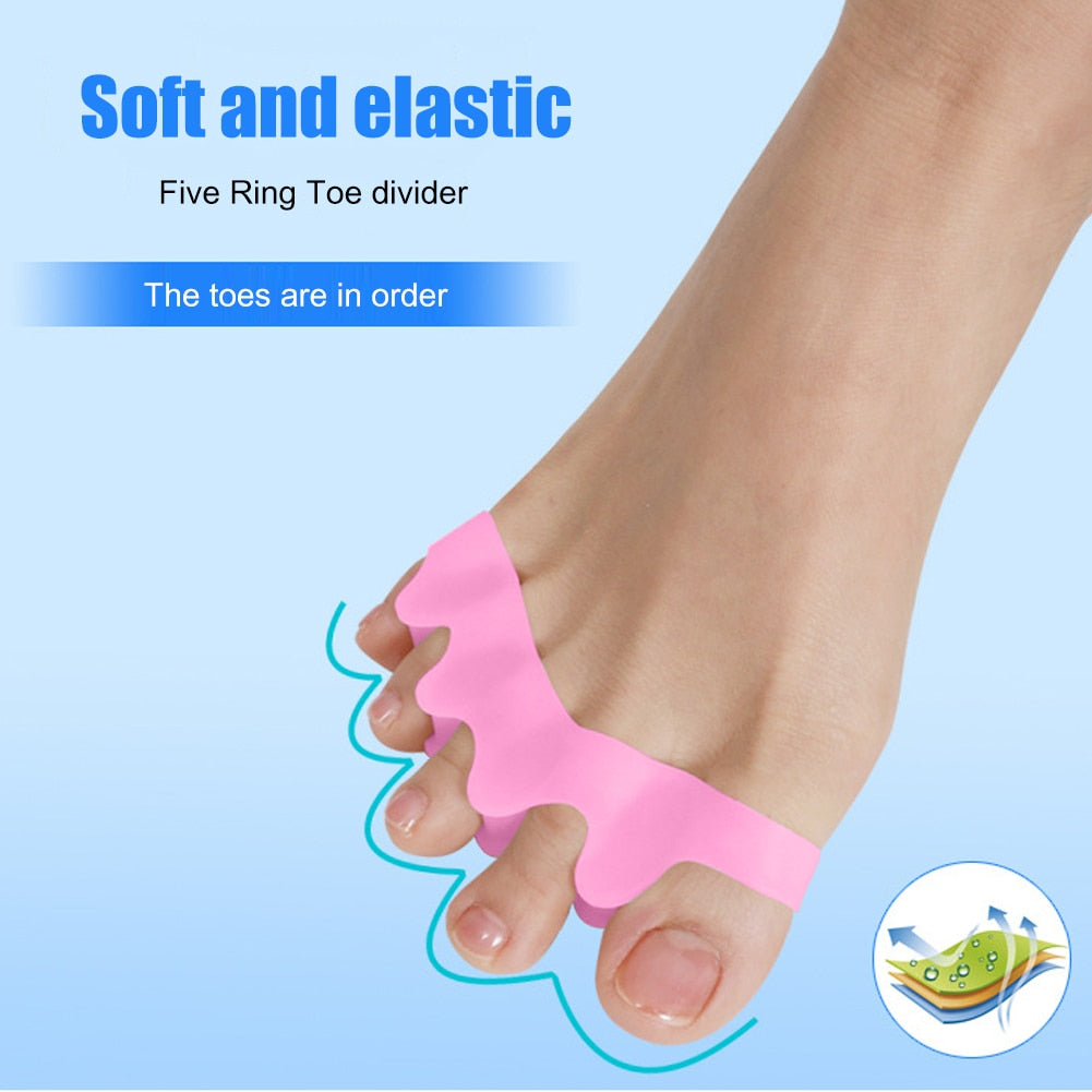 Protective Finger Separator Toe Separator Suitable Bunion Corrector Material Soft Gel Straightener Spacers Stretchers Tool