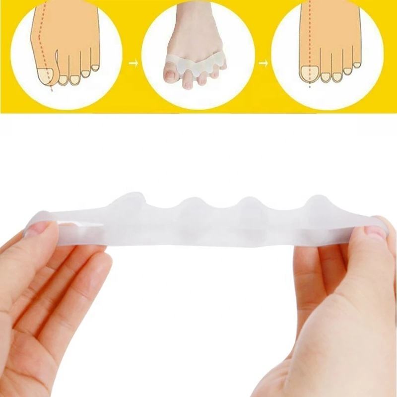 Silicone Toes Separator Bunion Bone Ectropion Adjuster Toes Outer Appliance Foot Care Tools Hallux Valgus Corrector