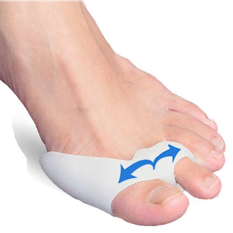 Big Toe Straightener Thumb Valgus Protector Silicone Gel Foot Fingers Toe Separator Bunion Adjuster Feet Pads Relief Foot Pain