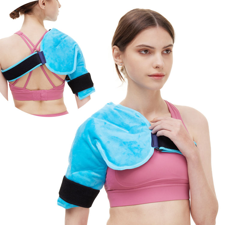 Shoulder Ice Pack Rotator Cuff Cold Therapy, Ice Packs Shoulder Wraps for Pain Relief & Tendonitis, Reusable Shoulder Cold Pack Compression Brace for Injuries, Recovery After Shoulders Surgery