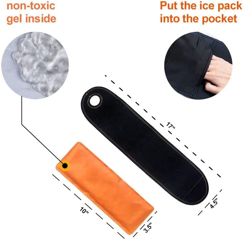 Wrist Ice Pack Wrap - Hand Support Brace with Reusable Gel Pack | Hot/Cold Therapy for Pain Relief from Rheumatoid Arthritis, Tendonitis, Sports Injuries, Swelling, Bruises & Sprains