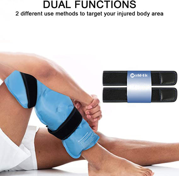 Full Back Ice Pack for Injuries Reusable Large Gel Ice Wrap for Back Pain Relief from Swelling, Bruises & Sprains by Cold Compression Therapy