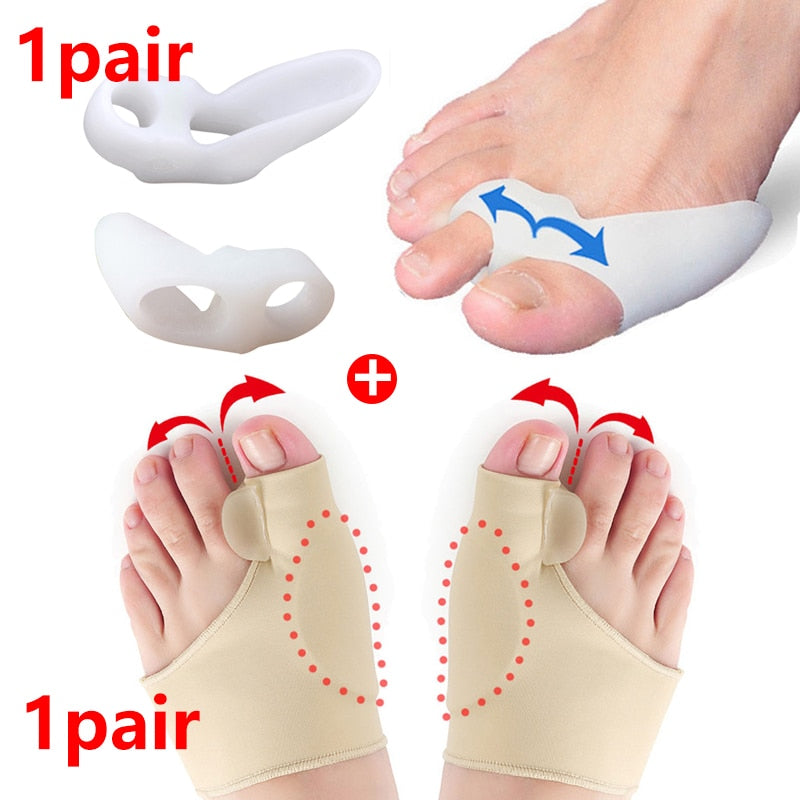 Bunion Corrector Gel Pad Stretcher Nylon Hallux Valgus Protector Guard Toe Separator Orthopedic Straightener Foot Care Tool