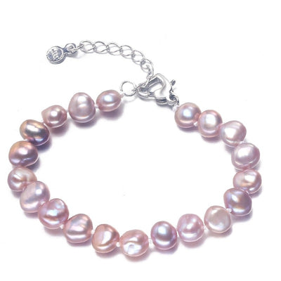Pearl charm bracelet for women top quality 8-9mm 100% natural freshwater pearl bracelet 16cm-20cm