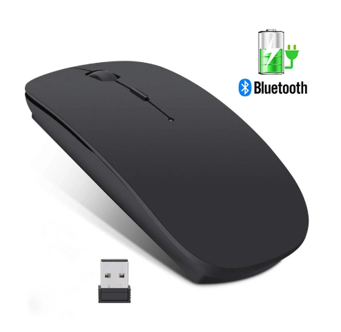 Ultra-thin charging Wireless Mouse Mute Rechargeable Dual mode Mouse Portable Game Silent Laptop For Lenovo Universal Limit