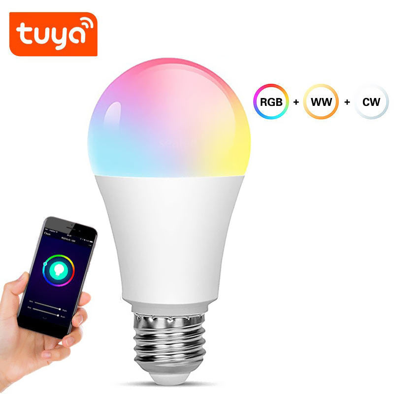 Smart Control RGB Dimming Led Blub 9w wifi smart bulb lights with tuya alexa google