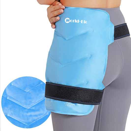 Ice Pack for Hip Replacement, Ice Wraps Flexible Gel Cold Pack for Bursitis Hip Pain Relief, Cold Compress Therapy for Sciatica, Inflammation and Swelling