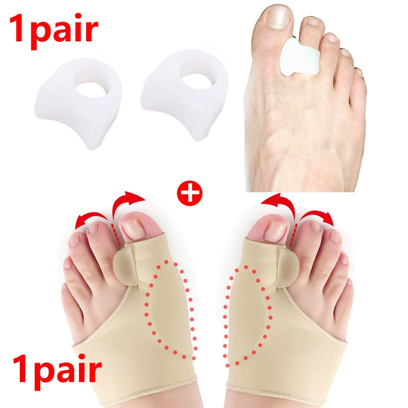 Bunion Corrector Gel Pad Stretcher Nylon Hallux Valgus Protector Guard Toe Separator Orthopedic Straightener Foot Care Tool