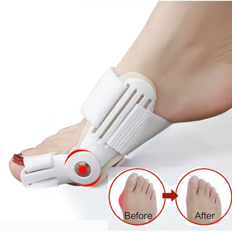 Hallux Valgus Bunion Corrector Adjustable Toe Protector Orthopedic Bone Thumb Big Toes Separators Splint Feet Straightener 2 pcs