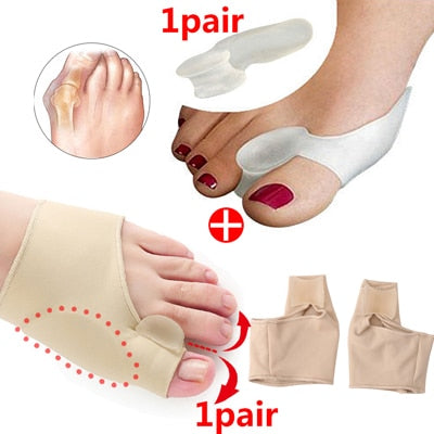 Bunion Corrector Gel Pad Stretcher Nylon Hallux Valgus Protector Guard Toe Separator Orthopedic Straightener Foot Care Tool