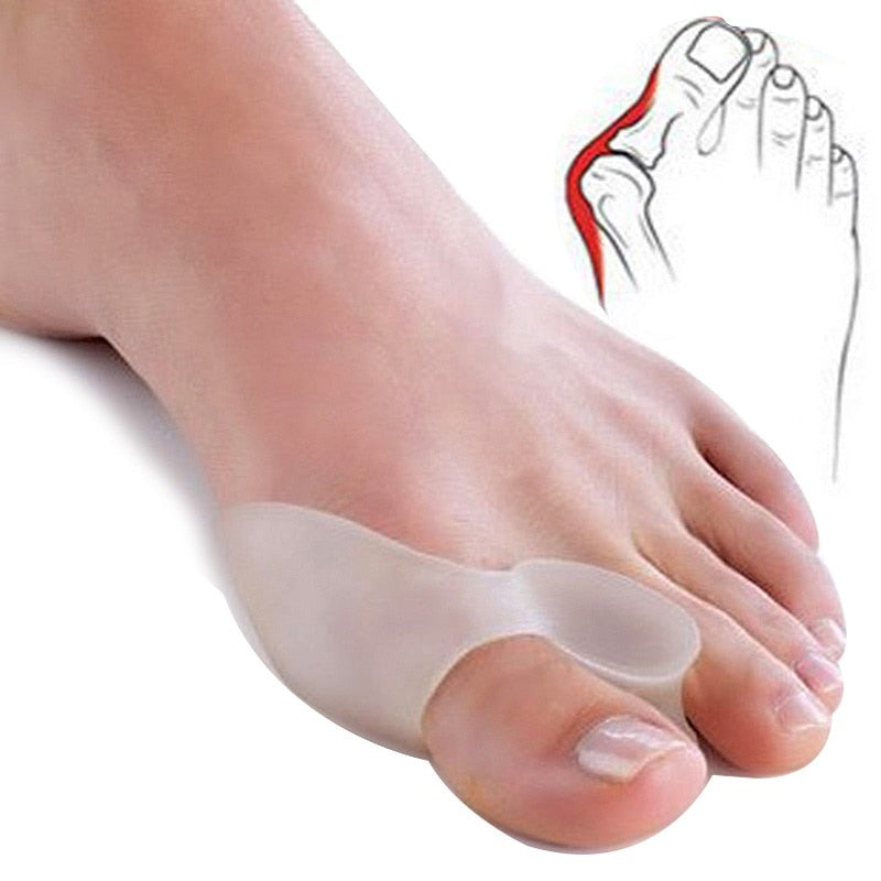 Bunion Sleeve Toe Separator Hallux Valgus Bunion Corrector Orthotics Feet Bone Thumb Adjuster Correction Pedicure Sock Straightener