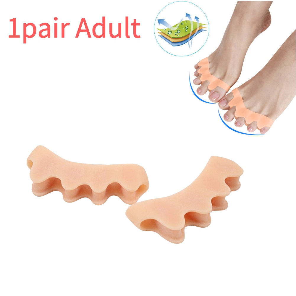 Protective Finger Separator Toe Separator Suitable Bunion Corrector Material Soft Gel Straightener Spacers Stretchers Tool