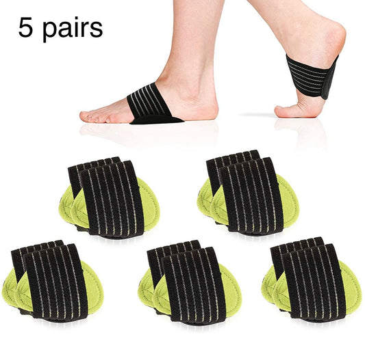 Cushioned Arch Foot Support Decrease Plantar Fasciitis Pain Correction Night Foot Care Corrector Thumb Goodnight 5 pairs